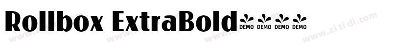 Rollbox ExtraBold字体转换